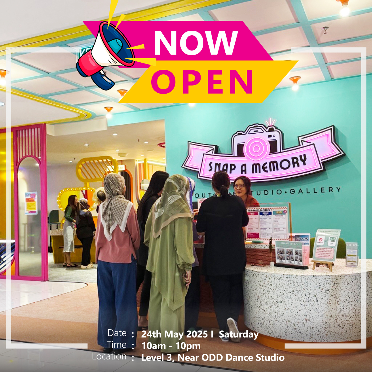 SNAP A MEMORY IS NOW OPEN!